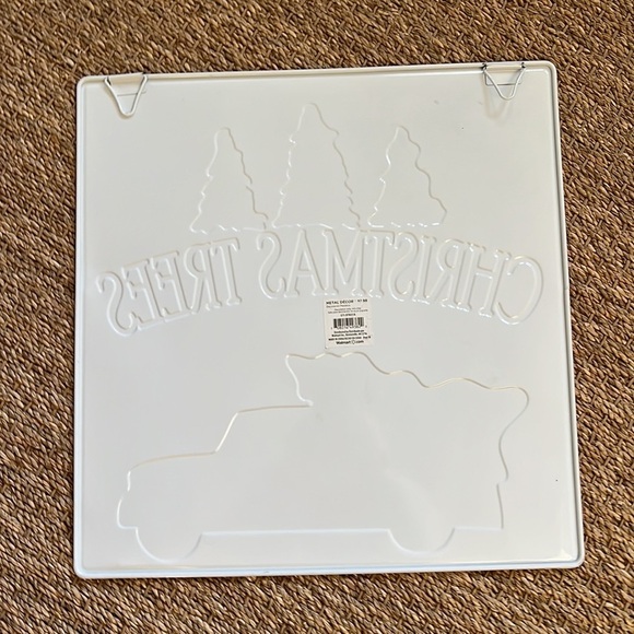 Large Vintage Tin Christmas Sign - Picture 2 of 2